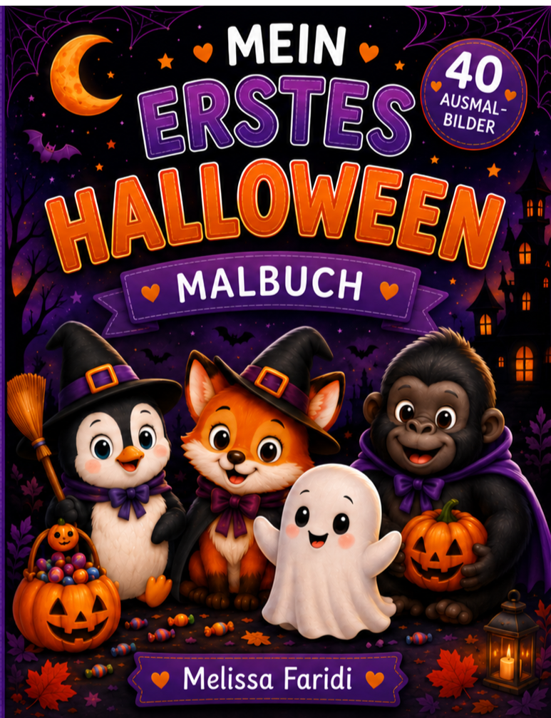 Cover: Mein erstes Halloween-Malbuch